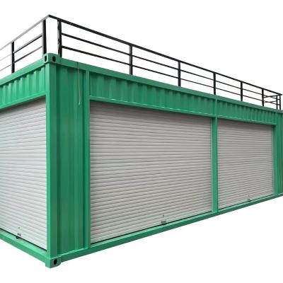 China Vorgefertigtes Hof abnehmbares Café Restaurant Luxusbar Led Flat Pack Containerhaus zu verkaufen