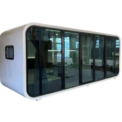 China Apple Cabin expandible 20ft 40ft Pod de oficina con muebles y panel de sandwich de acero en venta