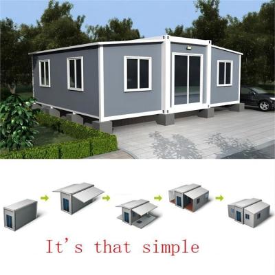 China Stahl Container Haus Luxus 40ft Prefab Klapphäuser Modernes Design zu verkaufen