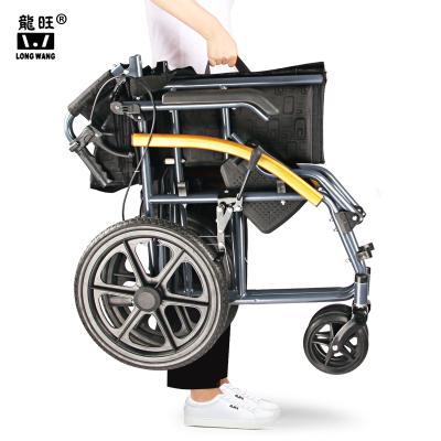 China Hospital/home lift with one hand backrest folding leg shackle folding armrest can lift lightweight wheelchair hot seller for sale