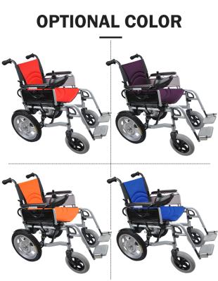 China Electric wheelchair SILLA DE RUEDAS ELECTRICA of steel foldable battery for sale