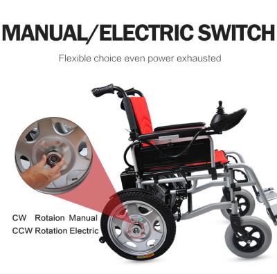 China Steel Folding Powder Wheelchair Electric Wheelchair SILLA DE RUEDAS ELECTRICA for sale