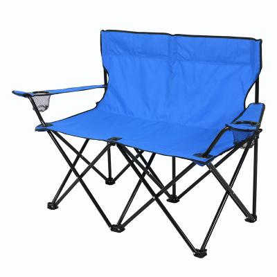 China Large Traditional Oversized Foldable Double Camping Chair Loveseat Garden Chair for sale