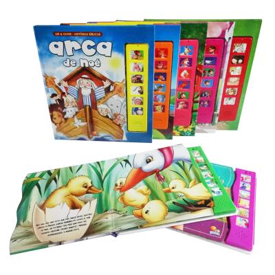 China paper & Cardboard Story Book Sound Book With 6 Buttons Sound Module China OEM Printing Service for sale