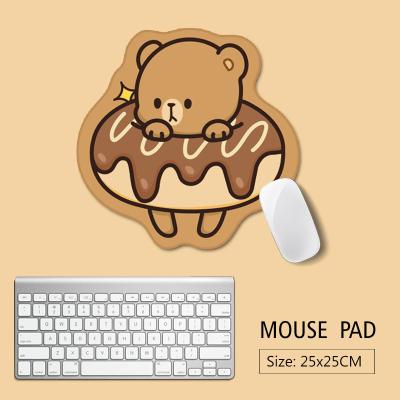 China Lovely Mouse Pad Kawaii Custom Office Animal Bear Non-Slip Large Mouse Pad Anti-Skid for sale