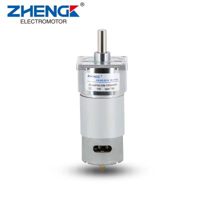 China ZHENGKE PMDC Drip-proof Electric Motor ZGA42FH ZYTD 555 12V 24V HIGH TORQUE WITH FAN for sale