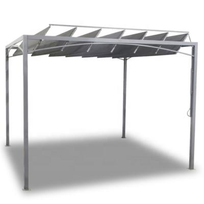 China Outdoor Sunshade Canopy Canopy Roof System Gazebo Aluminum&Steel Pergola for sale