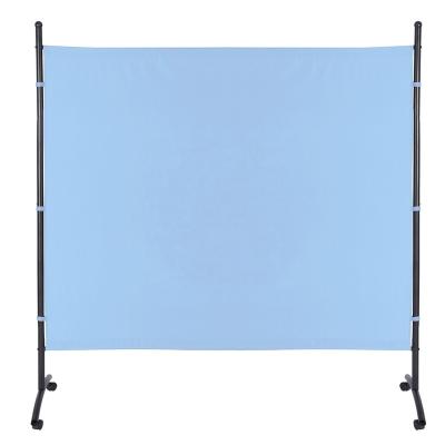 China CLASSIC Single Screen with Wheels Bathroom Bedroom Divider Portable Mobile Screen Divider for Living Room for sale