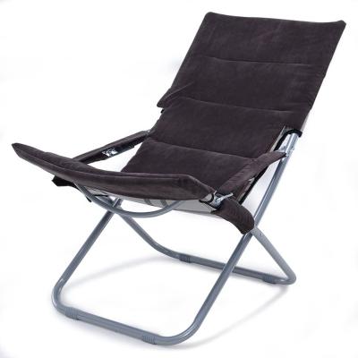 China Modern reliable and cheap comfortable soft lazy chair padded folding recliner chair for sale