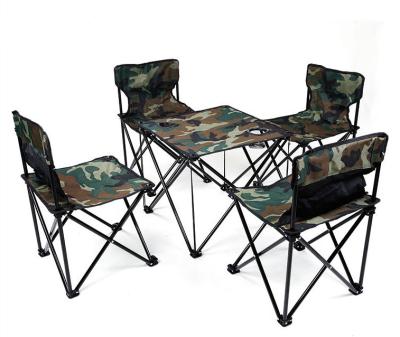 China Modern Hot Sale Folding Beach Chair Folding Outdoor Camping Chair And Table With Packing Bag for sale