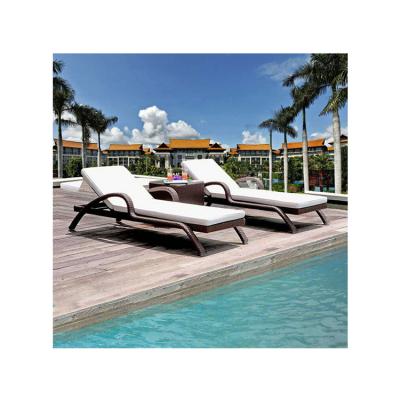 China Modern Wholesale Sun Beds Beach Hotel Pool Yacht Outdoor Folding Lounge Chair for sale