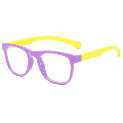 China For Reading Glasses Silicone Blue Light Flexible Optical Computer Glasses Frames Kids Anti Blocking Glasses for sale