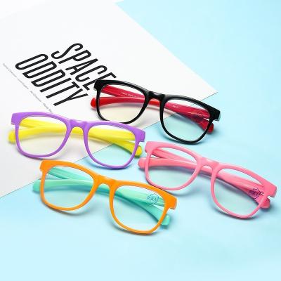 China For Anti Reading Glass Silicon Optical Frame Kids Computer Blue Light Blocking Glasses for sale