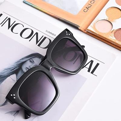 China Fashion Sunglasses Wholesale Logo Women Men Sun Glasses Custom Wide Acetate Frames Printed Eyewear Sunglasses for sale