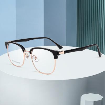 China Reading Glass Designer Slim Classic Vintage Vintage Bicycle Round Titanium Eyeglass Frame for sale