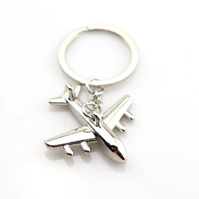 China New Style Alloy Airplane Shape Pendant Alloy Key-Chain For Student Women Men Keychain for sale