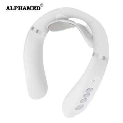 China ALPHAMED NECK Rechargeable Radio Electric Remote Control Smart Smart Neck Massager With Heating Function for sale