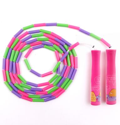 China PP+PE Cartoon Pattern Jump Rope For Kids Pink Beads Jump Rope For Kids Hot Sale Jump Rope for sale