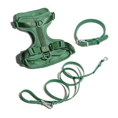 China 2022 Padded Dog Harness Neoprene Dog Harness Sex Dog Pet Harness Collar Leash Wild Set One for sale