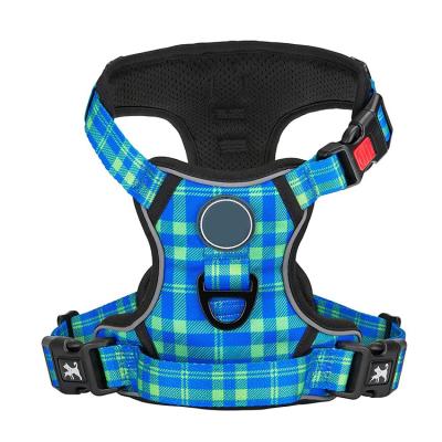 China Breathable Soft Air Padded Mesh Padded Reflective Adjustable No Pull Dog Harness for sale