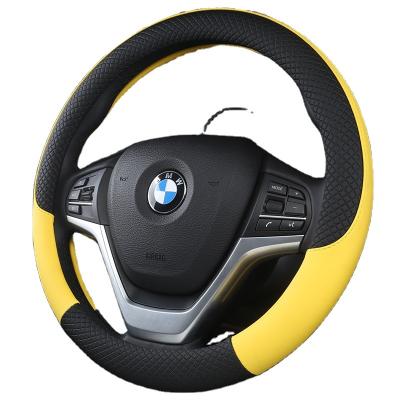 China Fancy High Quality PU Leather Car Steering Wheel Cover for sale