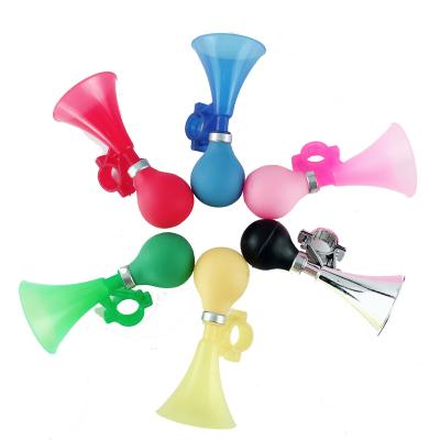 China New Toy Plastic Rubber Squeeze Bulb Siren Bell Air Horn Trumpet Cyling Grip Bar Bike Bicycle Recycling for sale