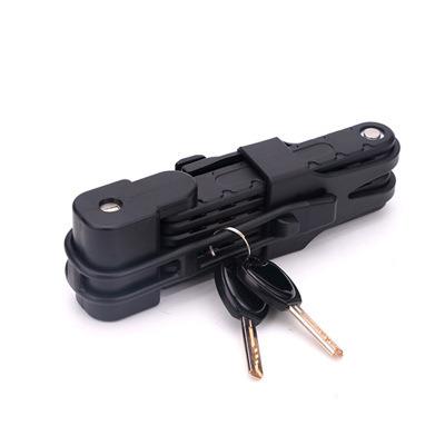 China High Quality Custom Made Durable High Security Lightweight E Type New Bike Folding Lock For Bicycle for sale