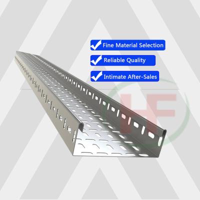 China Cable Wiring Best Selling Perforated Cable Tray With Cover Size 45 Mm Perforated Galvanized Steel Cable Tray for sale