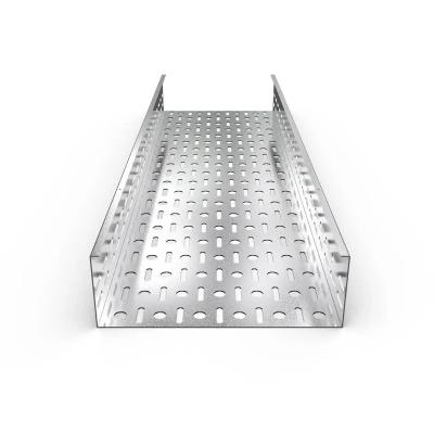 China Cable Wiring UV Protection Perforated Metallic Galvanized Cable Tray Perforated Cable Tray Ladder for sale