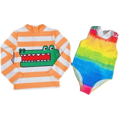 China Breathable Boys Sunscreen Swimsuit 2022 Summer New The Same One-Piece RC Boy Swimwear Suit Beach Pants Two-Piece Swimwear Set Factory for sale