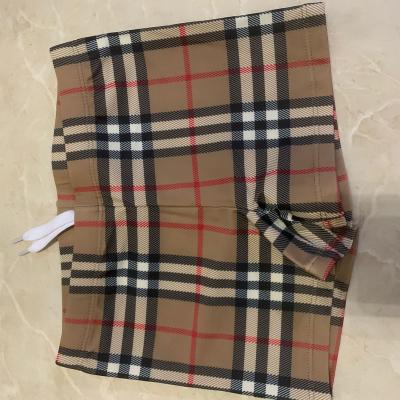 China Baby Boy Swim Trunk Factory Plaid Breathable Swim Shorts Factory Checks Swim Shorts Factory Checked Swim Shorts Factory Beach Shorts for sale