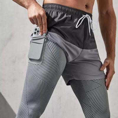 China Plus Size 2 in1 Compression Shorts Gym Shorts Panel Shorts UV Shorts Factory Trunk Factory Sports Shorts Factory Swim Shorts for sale