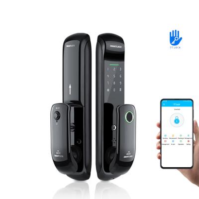 China tuya remote control electronic digital fingerprint lock household door locks TTlock APP smart door lock home security for sale