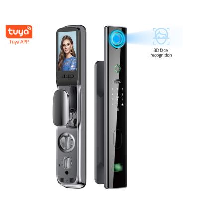 China High security 3d face recognition durable intelligent tuya door lock digital door lock with face open for sale