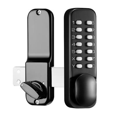 China Weatherproof and Sunlight Resistant/No Battery Power Combination Lock Waterproof Mechanical Two Way Door Office Lock Outdoor Lock for sale