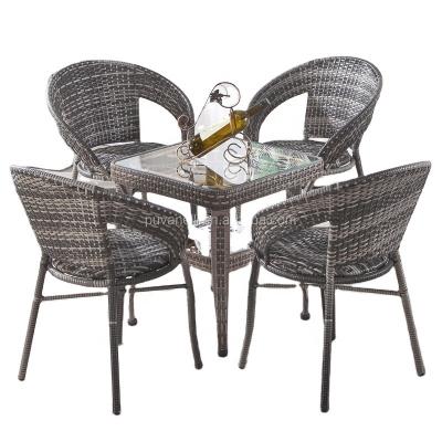 China High Temperature Resistance Waterproof Outdoor Garden Rattan Bar Easy Carry Synthetic Wood Antique Chair for sale