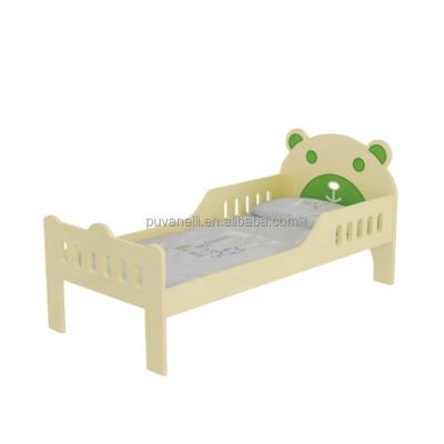 China Environmental Material Farmhouse Wooden Kids Bed for Kid, High Quality Cute Crib for Baby, Preschool Wooden Kids Bed for Child with Railing for sale