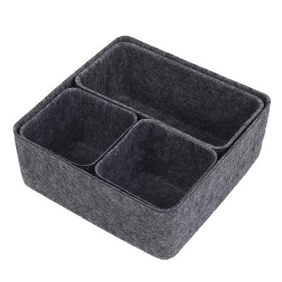 China Sustainable sales of quality products felt storage baskets felt durable storage baskets in use for sale