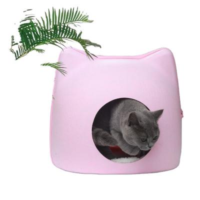 China New Higih Quality Design Breathable Comfortable House Cat Felt Pet Bed Nest for sale