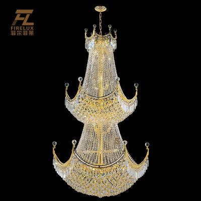 China Large Luxury Hall Chandelier Crystal Lampshade European Elegant Wedding High Performance Modern Unique Premium Quality Manufacturers for sale