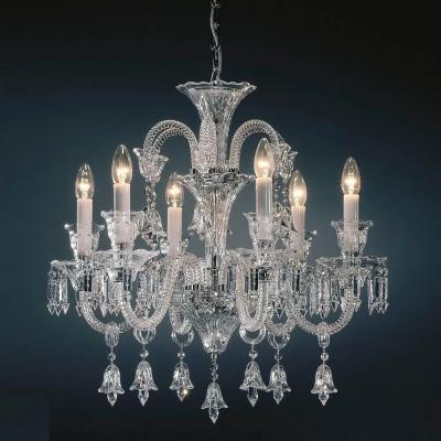 China Baccrat Contemporary Private Custom Multi Heads Crystal Glass 6AM 8 Heads 10 Heads, 12 Heads, 15 Heads Hanging Lights for sale