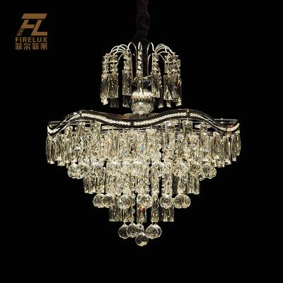 China Custom porcelain available k9 Crystal Chandelier chrom gold color small size available contemporary high quality big color for sale