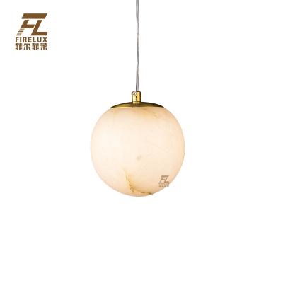 China Gloden Modern Contemporary Post Modern Adjustable Single Head Creative Rise Your Home Single Dolomite Lighting Pendant Lamp for sale