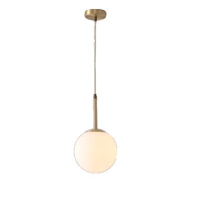 China Contemporary China Lighting Manufacture Price Modern Nordic Contemporary 1 Head Sputnik Restaurant Copper Style Glass Ball Pendant Lamp for sale