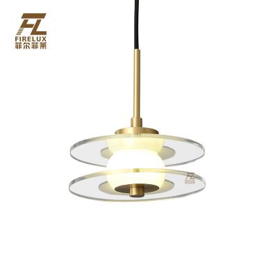 China Denmark Minimalism Style Contemporary Gloden Postmodern Luxury Modern Adjustable Simple Creative Head Pendant Lamp for sale