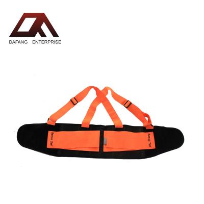 China Polyester HI VIS Back Support Posture Correction Lumbar Support Non-slip Orange Belt Back Brace for sale