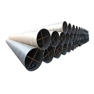 Chine 12 inch SSAW pipe ASTM A53 Grade B large diameter Spiral steel welded pipe with BE and black painted à vendre