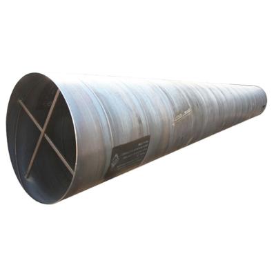 중국 8 inch SSAW pipe ASTM A53 Grade B large diameter Spiral steel welded pipe with BE and black painted 판매용