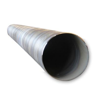 China 6 inch SSAW pipe ASTM A53 Grade B large diameter Spiral steel welded pipe with BE and black painted for sale