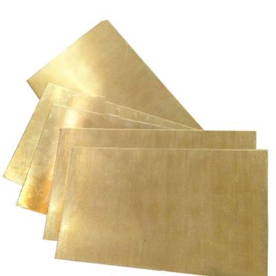 China Hot selling Cheap Decorative Brass Copper Sheets Customized H65 Copper Plate Polished Brass Sheet in stock High quality en venta